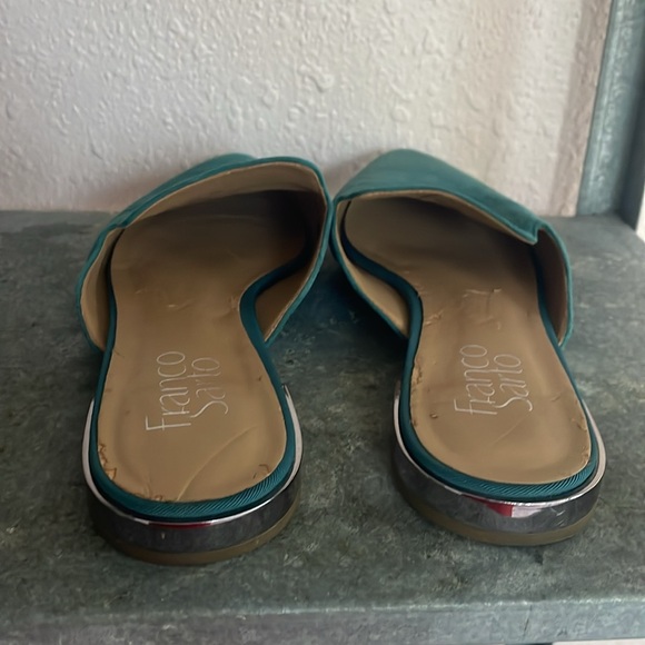 Franco Sarto Teal Suede Flats - Picture 4 of 10